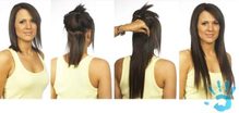 CLIP IN vlasy - 100% Lidské vlasy k prodloužení REMY, středně hnědé