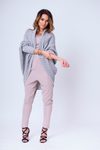 Exkluzivní kardigan s netopýřími rukávy - grey