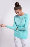 Dámský hřejivý svetr - mint