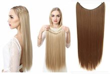 FLIP IN vlasy - 100% Lidské vlasy k prodloužení REMY, světle hnědá