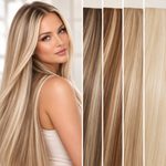 100% Východoevropské vlasy KERATIN, melírované 45,50,55 a 60cm