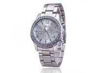 Luxusní hodinky s krystaly Swarovski Elements- silver