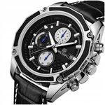 Pánské stylové hodinky MEGIR Classic Chrono ML2015G - black