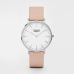 Elegantní UNISEX hodinky VENEZIA pro každý den - kombi silver & pink