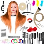 AKCE Luxusní sada - Česací hlava Kate  – česací sada a  doplňky do vlasů pro malé i velké - stojan ZDARMA!