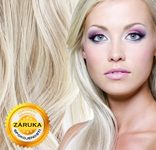 100% Středoevropské vlasy VIRGIN - platinová blond 20 - 70cm
