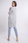 Dámský kardigan s jemným vzorem - grey