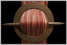 Provázková záclona De Luxe trio-effect-vřes-růžová-ecru