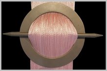 Provázková záclona Exkluzive- světle růžová