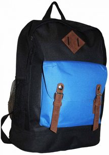 Velký stylový batoh (černo-modrý)