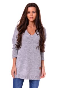Dámský oversize svetřík - grey