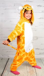 Luxusní dětský plyšový overal - žirafa