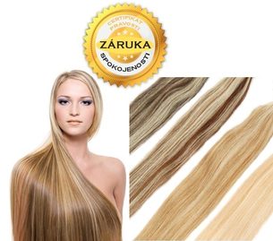 100% Východoevropské vlasy KERATIN, melírované 45,50,55 a 60cm