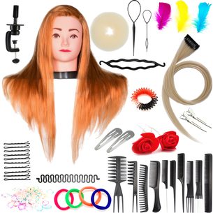 AKCE Luxusní sada - Česací hlava Kate  – česací sada a  doplňky do vlasů pro malé i velké - stojan ZDARMA!