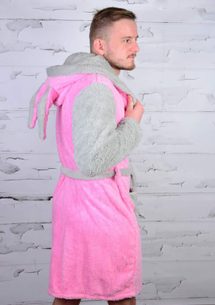 Plyšový pánský župan Zajíček z mirofibrálního vlákna - absolutní HIT!