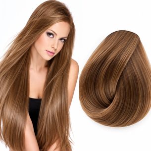 100% Východoevropské vlasy KERATIN, světle hnědá 45,50,55 a 60cm
