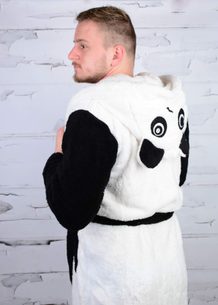 Plyšový pánský župan Panda z mirofibrálního vlákna - absolutní HIT!