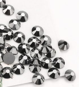 Kamínky na řasy Swarovski elements Black Diamond - 25, 50ks