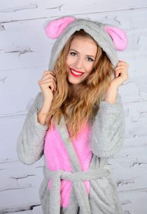 Plyšový dámský župan Myška z mirofibrálního vlákna - absolutní HIT!