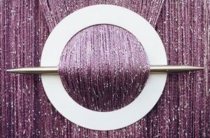 Provázková záclona Luxury - vřesová