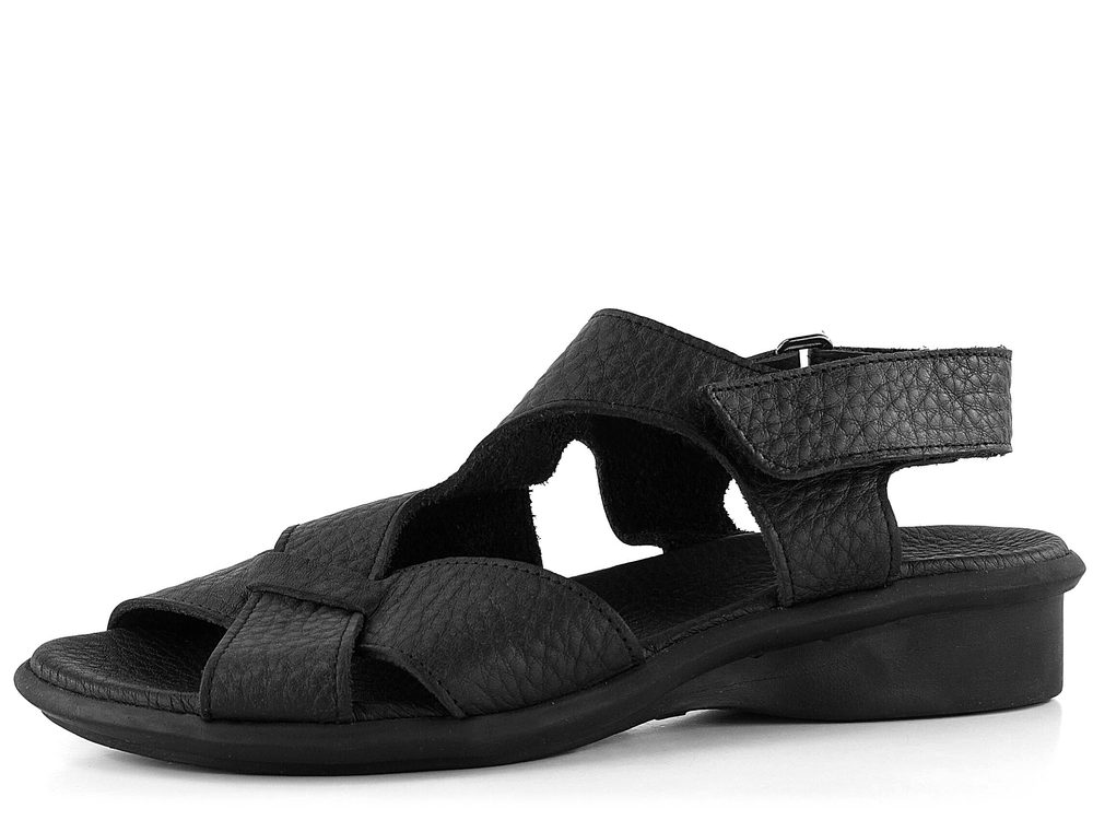Arche černé kožené sandály Saolme - 41