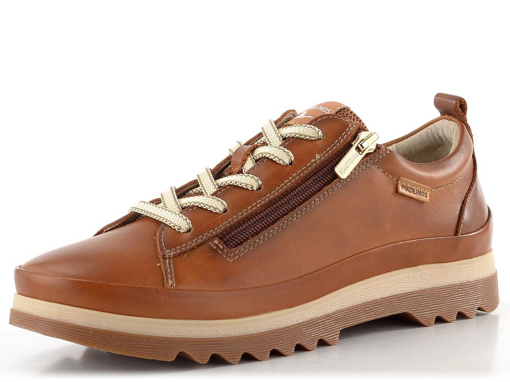Pikolinos šněrovací polobotky se zipem Vigo brandy W3W-6979 - 41