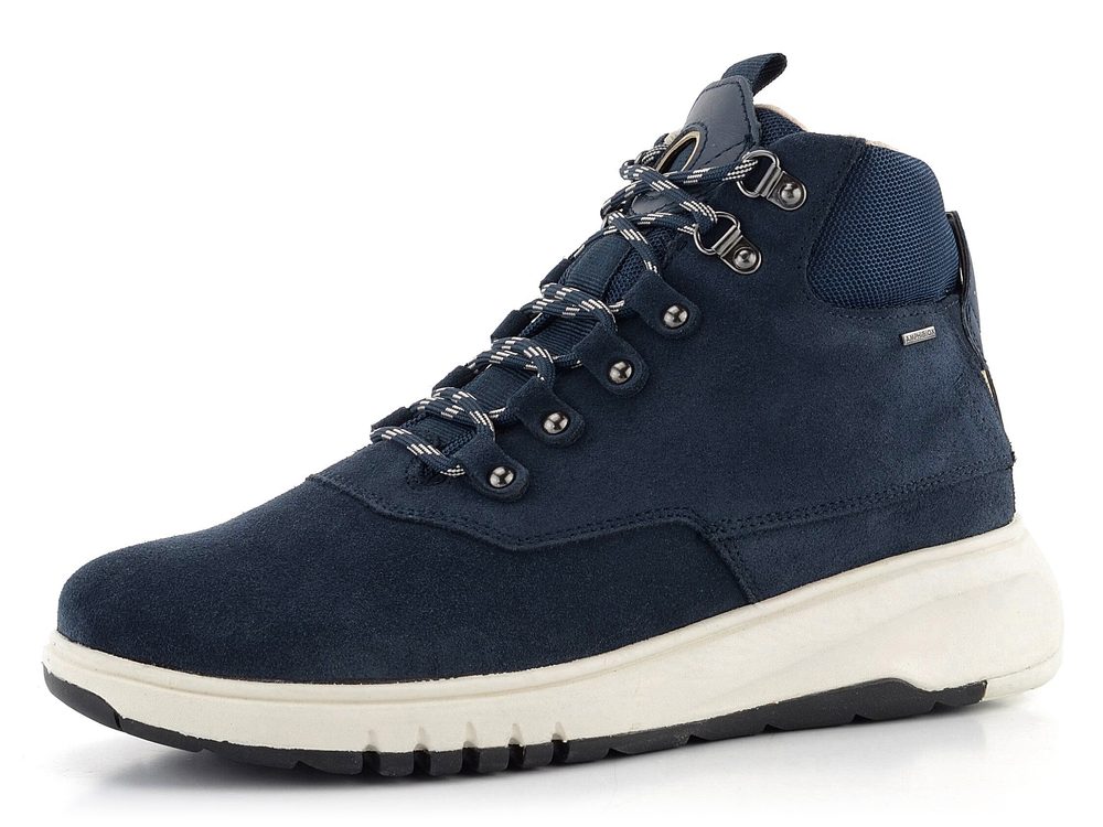 Geox kotníkové tenisky na klínu Aerantis 4X4 ABX navy D04LAA02214C4002 - 39