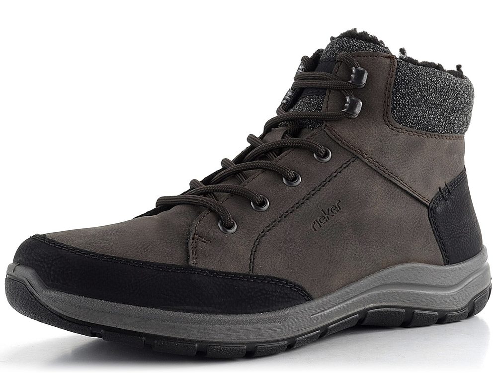 Rieker pánský šněrovací kotník šedý 03640-25 - 45