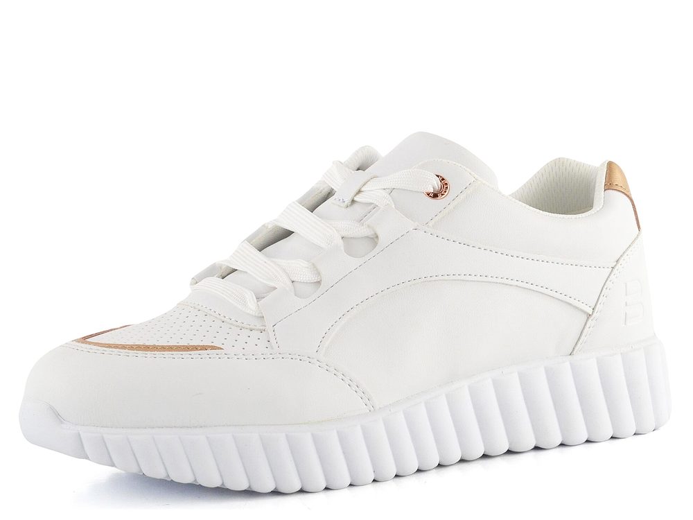 TT.BAGATT bílé tenisky s metalickými doplňky D31-AI605-5050 - 38