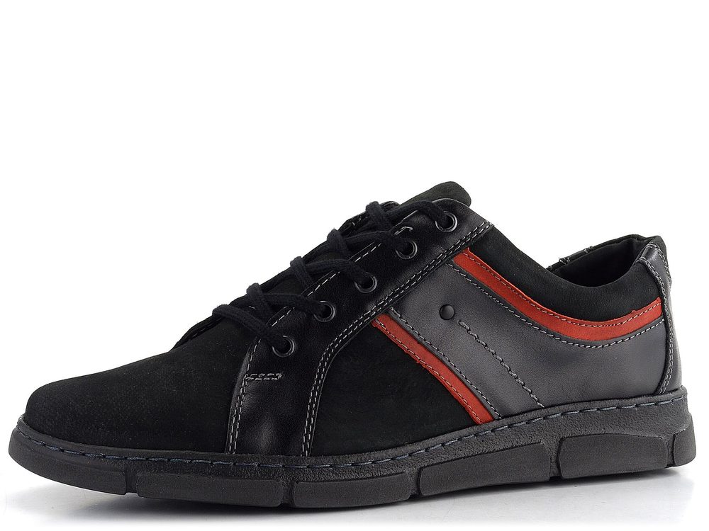 Klondike pánské polobotky černé 948 Black/Red - 43