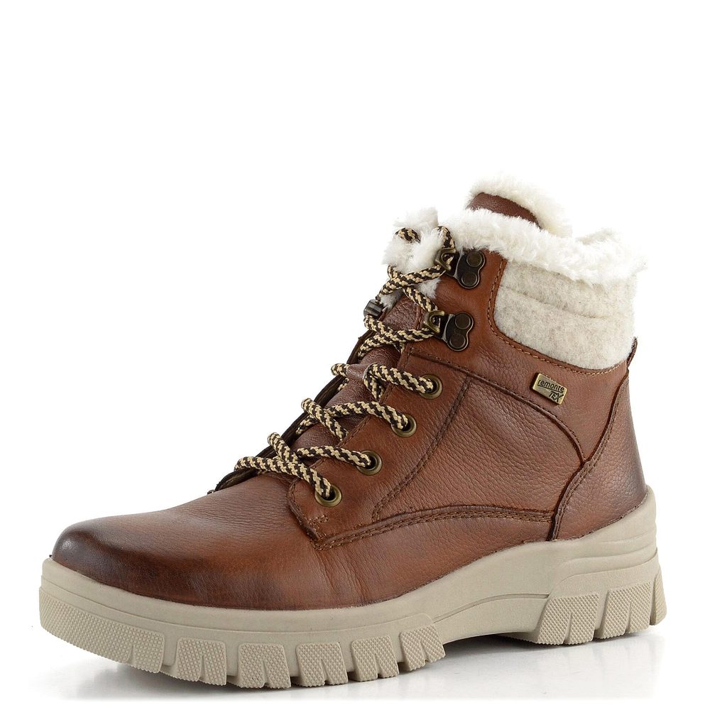 Remonte hnědý šněrovací kotník s membránou D0E71-24 - 40