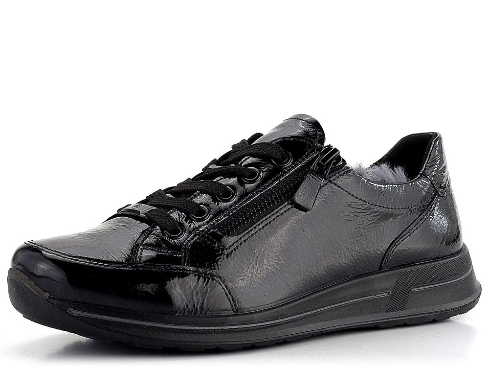 Ara vyteplené dámské sneakers Osaka lakované Black 12-24801-60 - 40