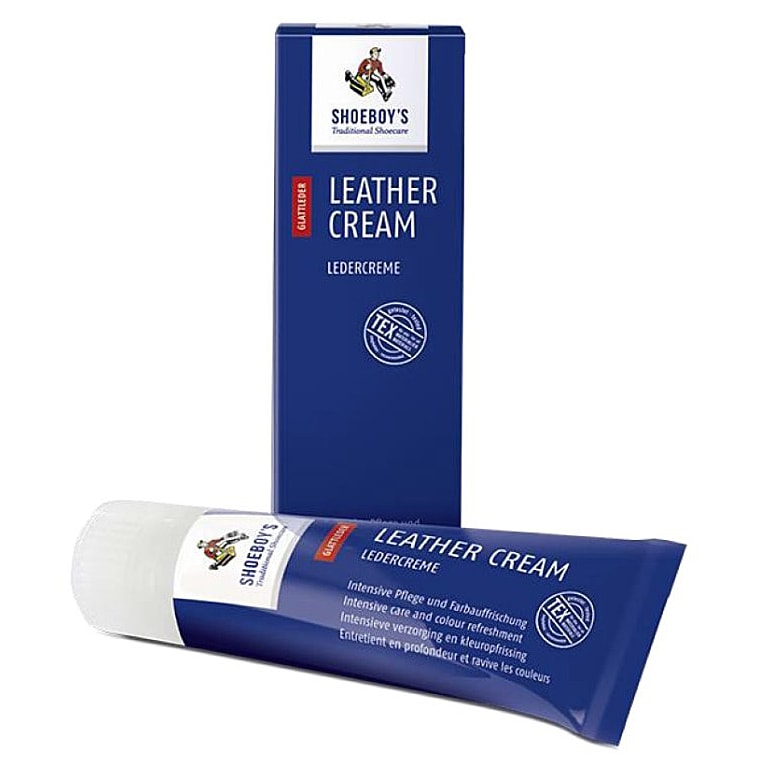 Shoeboy´s Leather Cream 75 ml bílá silně krycí