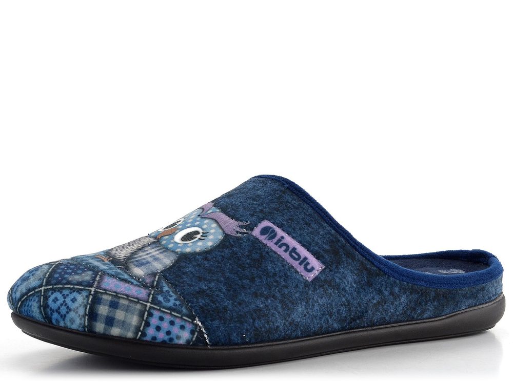 Inblu domácí pantofle s plnou špičkou a obrázkem Blu GF000018 - 39