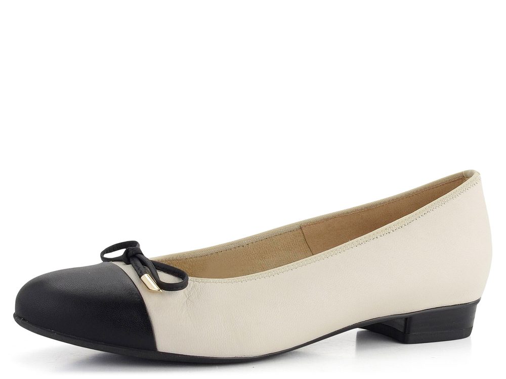 Ara dámské balerínky Bari Schwarz/Cream 12-43721-05 - 37 Ara dámské balerínky Bari Schwarz/Cream 12-43721-05 - 37