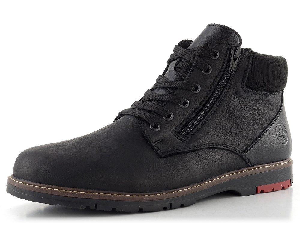 Rieker pánský kotník se zipem černý 10503-00 - 43