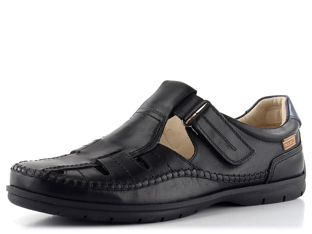 Pikolinos pánské polobotky na suchý zip Marbella Black M9A-0051 - 44