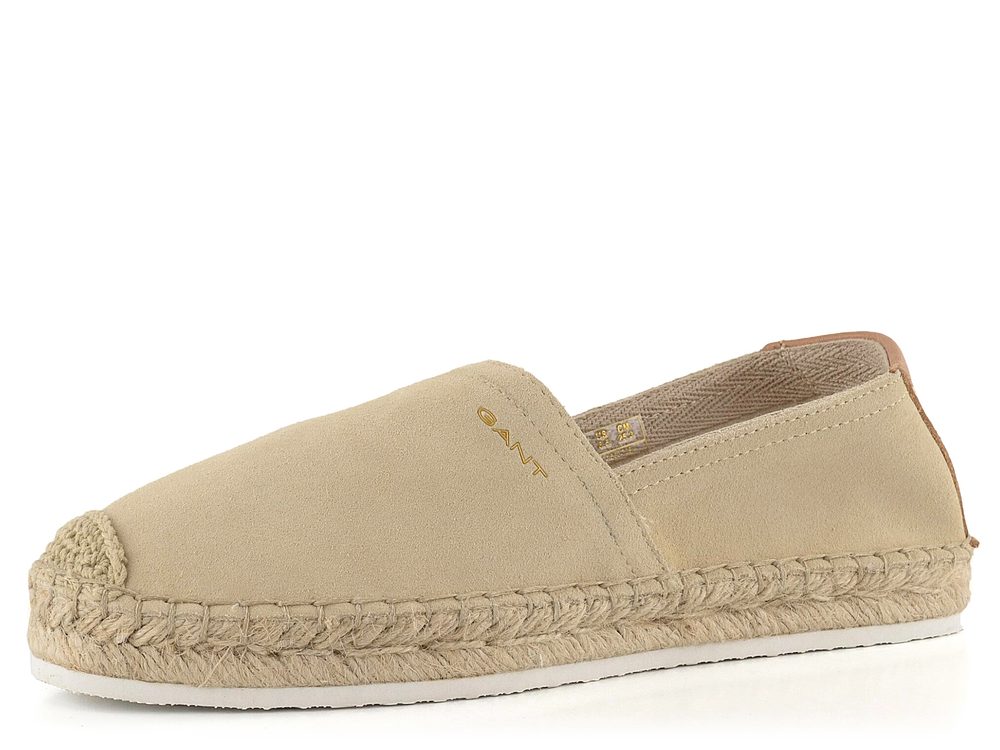 Gant nubukové espadrilky béžové Lucynella 24563708 - 40