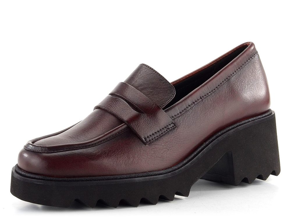 Ara kožené mokasíny na hrubé podešvi Paris-Sport Amarone 12-21502-19 - 41 Ara kožené mokasíny na hrubé podešvi Paris-Sport Amarone 12-21502-19 - 41