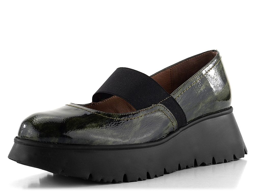 Wonders lakované slip-on polobotky na klínku Alga C-7311 - 40 Wonders lakované slip-on polobotky na klínku Alga C-7311 - 40