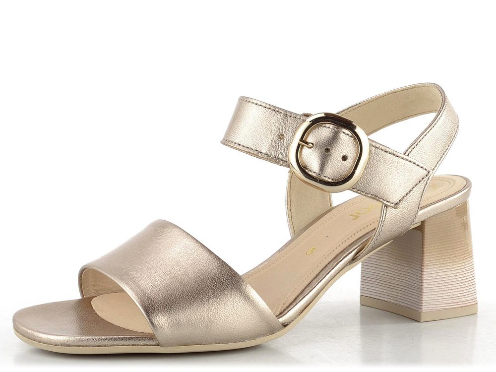 Gabor metalické sandály na podpatku Puder 61.700.62 - 40.5