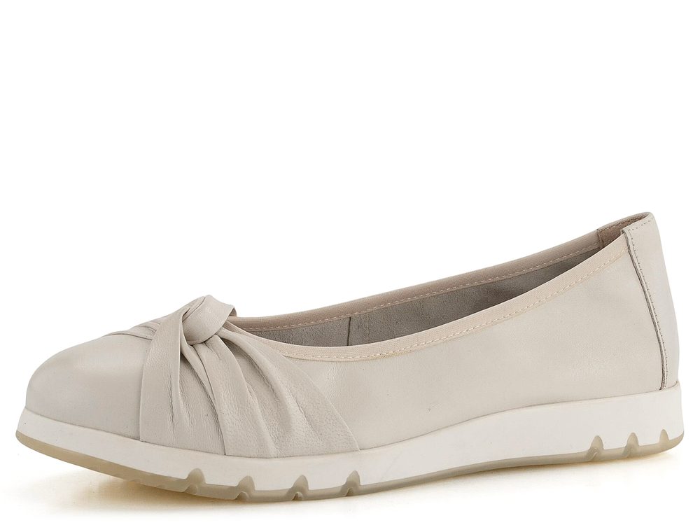 Caprice komfortní kožené baleríny Offwhite 9-22163-42 - 41