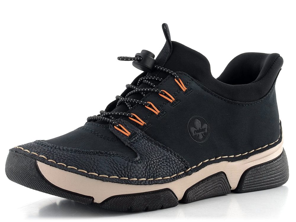 Rieker prozouvací polobotky modrý 45963-14 - 39