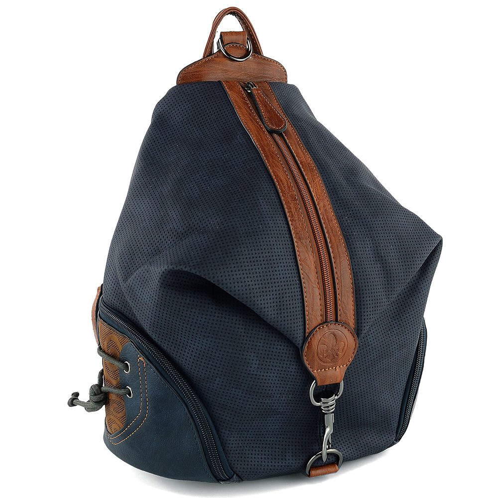 Rieker batoh modrý s hnědými doplňky H1055-14