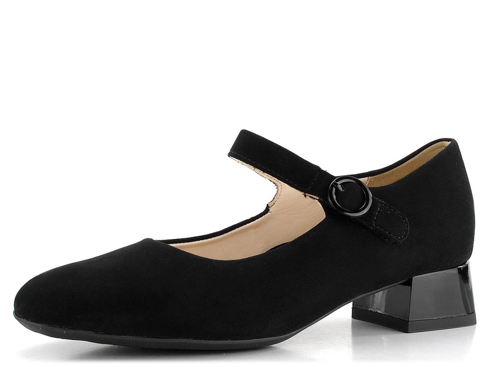 Ara širší lodičky s nártovým páskem Graz Black 12-20410-01 - 43