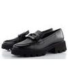 Ara užšie kožené mokasíny Oxford Schwarz 12-21703-01