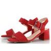 Ara dámské širší sandály na podpatku Brighton Red 12-20507-19