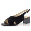 Ara dámske širšie sandále na podpätku Prato čierne 12-25605-01