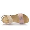 Ara sportovnější metalické sandály růžové Napoli 12-25926-79