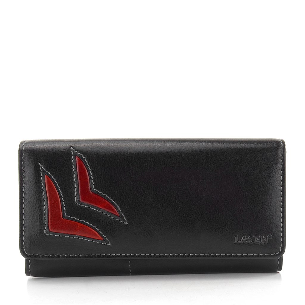 Dámska peňaženka čierna 6011/T-BR Black/Red - Lagen - Dámske peňaženky -  JADI.sk - ...viac než topánky